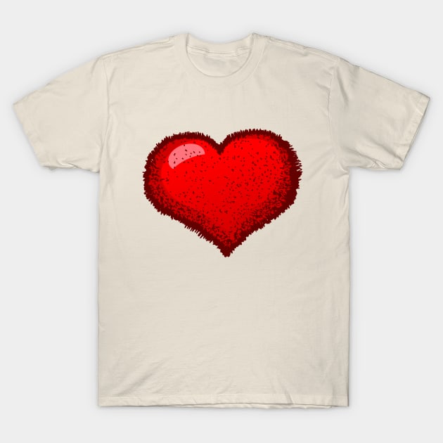 Fluffy heart T-Shirt by Voxyterra